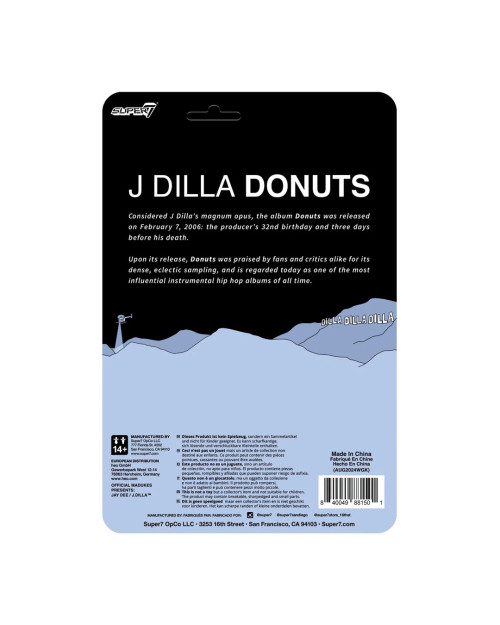 SUPER 7 REACTION FIGURE J DILLA DONUTS