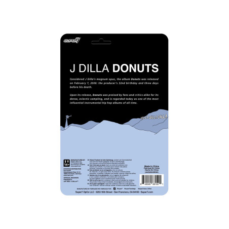 SUPER 7 REACTION FIGURE J DILLA DONUTS