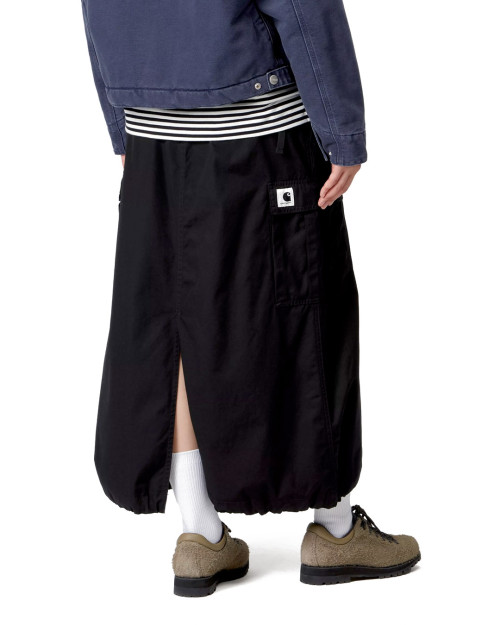 Falda carhartt wip w cargo skirt long color negro I033823_89_02