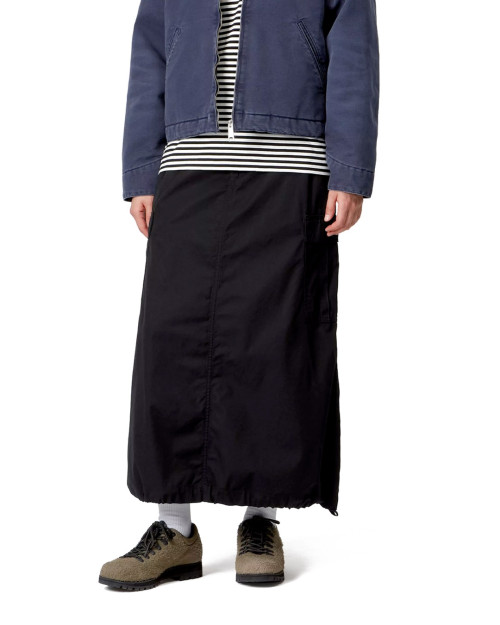 Falda carhartt wip w cargo skirt long color negro I033823_89_02