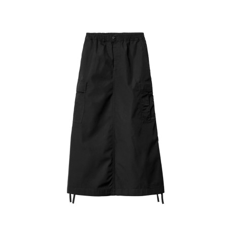 Falda carhartt wip w cargo skirt long color negro I033823_89_02