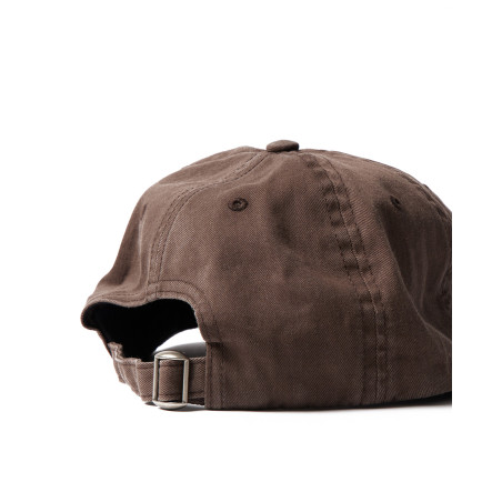 Gorra Parra store logo 6 panel hat color marrón