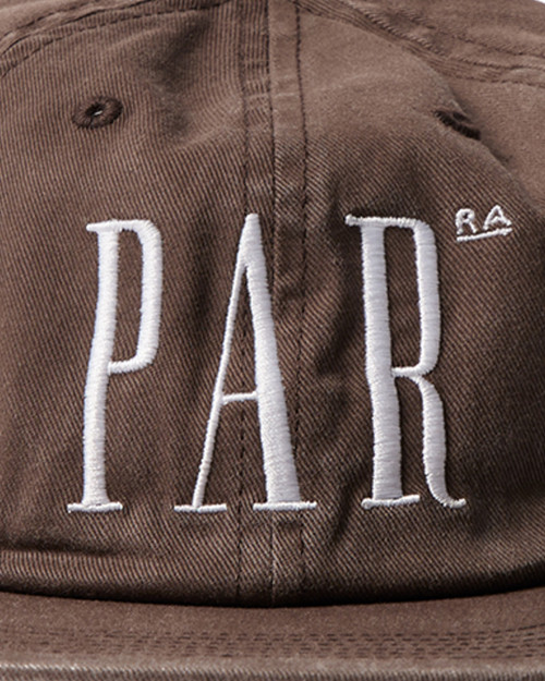 Gorra Parra store logo 6 panel hat color marrón