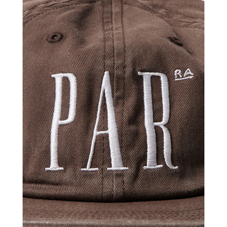 Gorra Parra store logo 6 panel hat color marrón