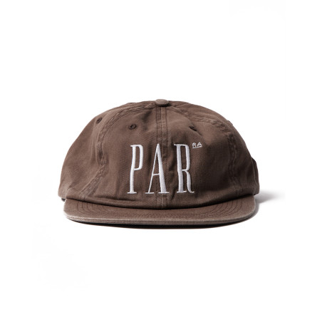 Gorra Parra store logo 6 panel hat color marrón
