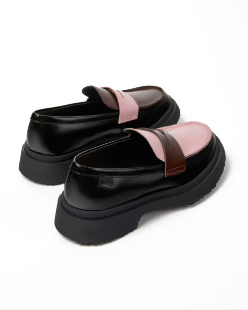 mocasines camper para hombre color rosa
