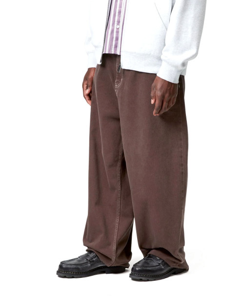 pantalon vaquero carhartt wip para hombre color marron