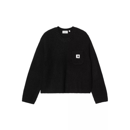 carhartt wip jersey de punto negro para mujer