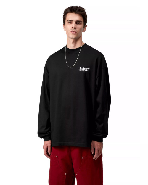 camiseta negra de cuello alto carhartt wip