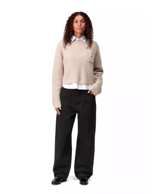 pantalon vaquero carhartt wip para mujer color negro