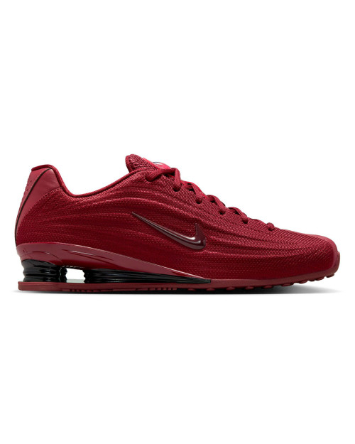 zapatillas nike shox x color burdeos para mujer