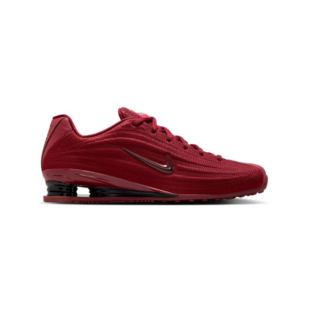 zapatillas nike shox x color burdeos para mujer