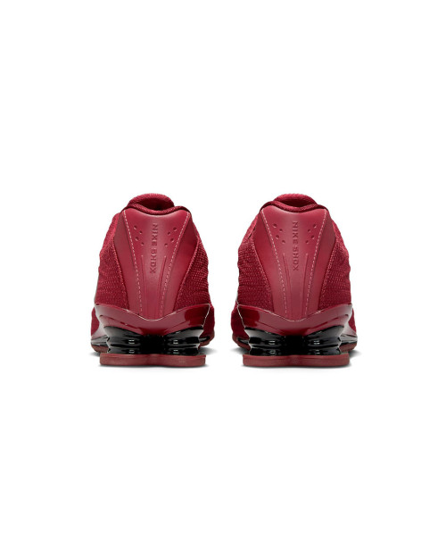 zapatillas nike shox x color burdeos para mujer