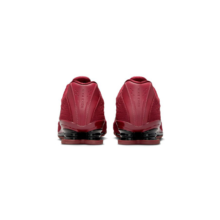 zapatillas nike shox x color burdeos para mujer