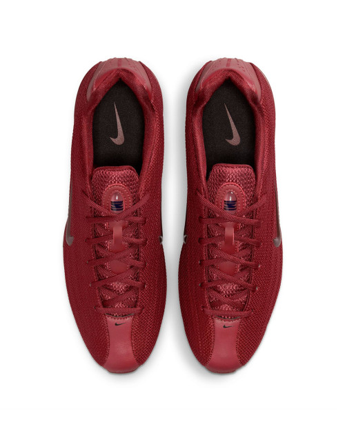 zapatillas nike shox x color burdeos para mujer