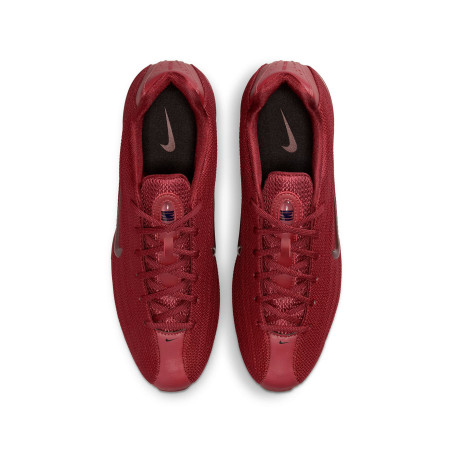 zapatillas nike shox x color burdeos para mujer