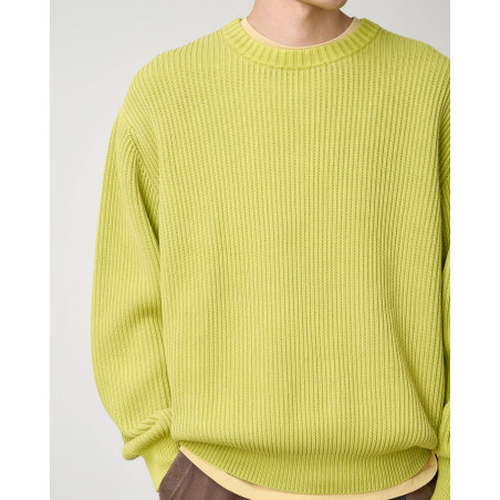 Jersey Gramicci Cotton Knit Sweater Color Verde G5FU-J023-GREEN