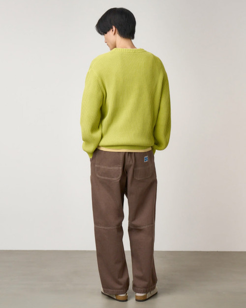 Jersey Gramicci Cotton Knit Sweater Color Verde G5FU-J023-GREEN