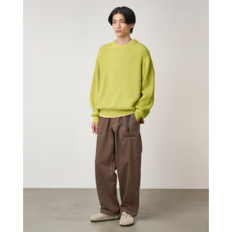 Jersey Gramicci Cotton Knit Sweater Color Verde G5FU-J023-GREEN