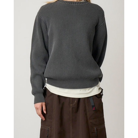 Jersey Gramicci Cotton Knit Sweater Color Gris G5FU-J023-GREY