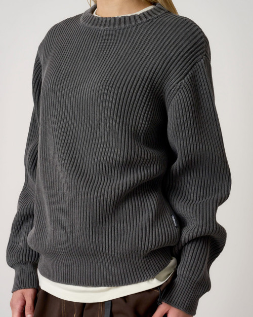 Jersey Gramicci Cotton Knit Sweater Color Gris G5FU-J023-GREY