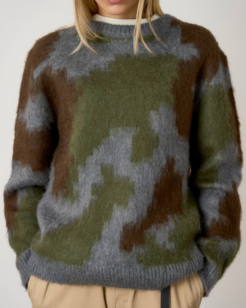 Jersey Gramicci Mohair Sweater G5FU-J024-CAMO