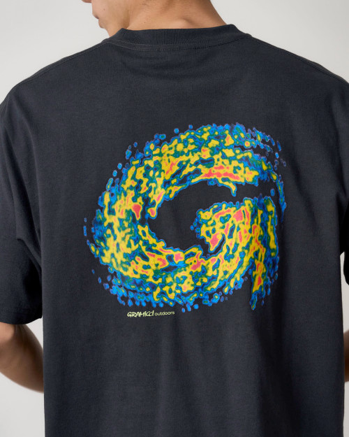 Camiseta Gramicci Hurricane Color Negro G5FU-T082-VINTAGE