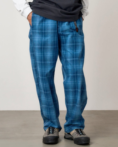 Pantalones Gramicci cuadros color azul GRAMICCI O.G. DENIM PLAID PANT G5FM-P076-INDIGO