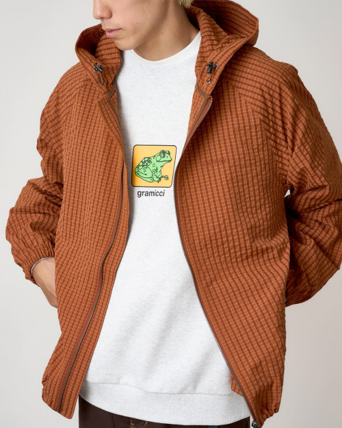 Chaqueta Northside Plaid Hooded Jacket Color Rojo Cuadros  G5FM-J009-BRICK