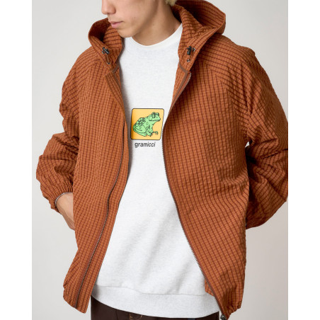 Chaqueta Northside Plaid Hooded Jacket Color Rojo Cuadros  G5FM-J009-BRICK