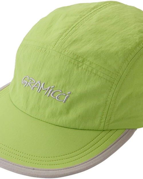 Gorra Gramicci Nylon 5 Panel Cap Color Verde y Gris G5FA-175-YELLOW