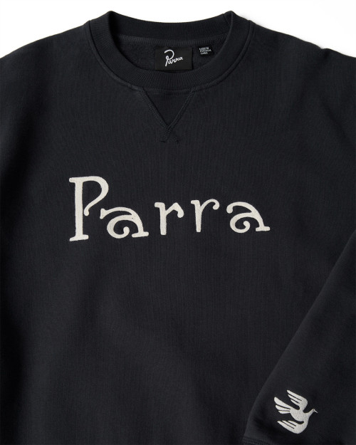 Camisa manga larga Parra PARRA WEIRD TRAD LOGO CREW NECK SWEATSHIRT Color Negro 54320