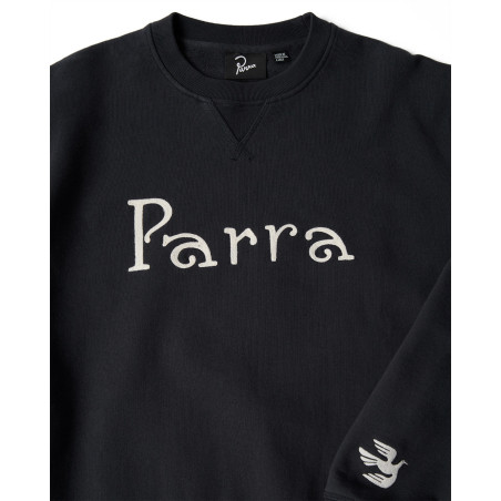 Camisa manga larga Parra PARRA WEIRD TRAD LOGO CREW NECK SWEATSHIRT Color Negro 54320