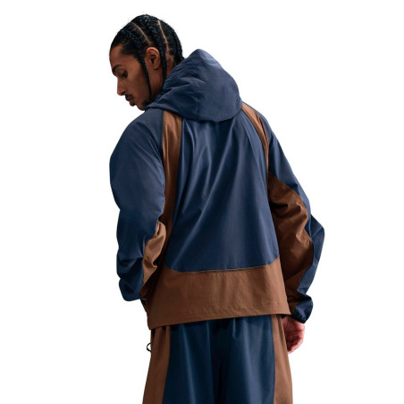 chaqueta nike tech azul para hombre