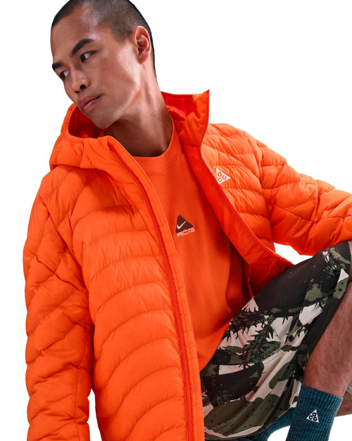 abrigo de plumas acg naranja