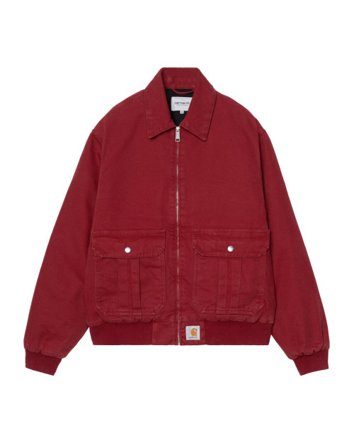 Abrigo carhartt wip color rojo oscuro I035617_H8_06