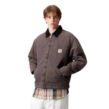 Chaqueta Carhartt WIP OG Detroit Jacket I035614_1YL_4O Color Gris Negro Tobacco