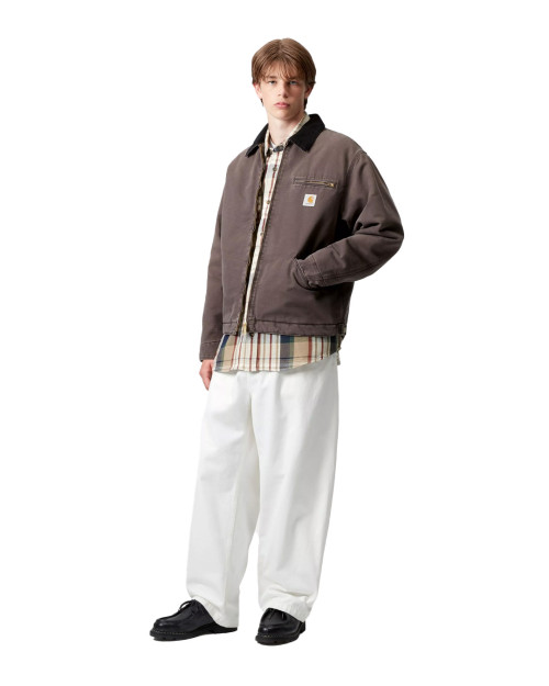 Chaqueta Carhartt WIP OG Detroit Jacket I035614_1YL_4O Color Gris Negro Tobacco