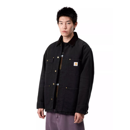 chaqueta charhartt wip para hombre color negro