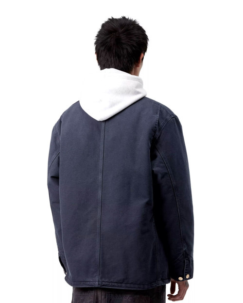 chaqueta carhartt wip para hombre color azul marino
