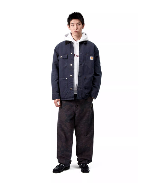 chaqueta carhartt wip para hombre color azul marino