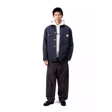 chaqueta carhartt wip para hombre color azul marino
