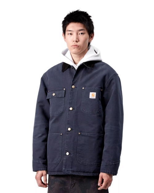 chaqueta carhartt wip para hombre color azul marino