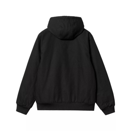 chaqueta carhartt wip con capucha para hombre color negro