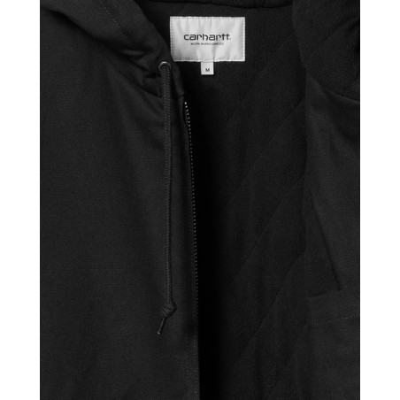 chaqueta carhartt wip con capucha para hombre color negro
