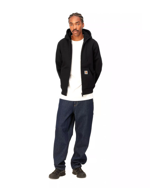 chaqueta carhartt wip con capucha para hombre color negro