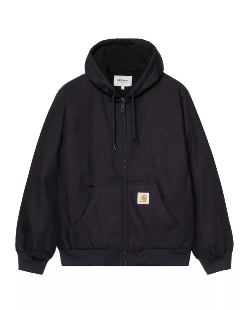 chaqueta carhartt wip con capucha color azul marino