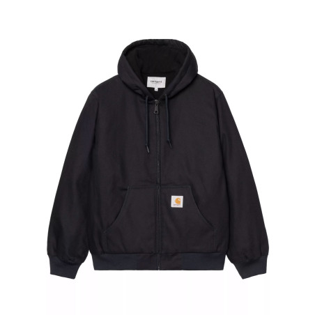 chaqueta carhartt wip con capucha color azul marino