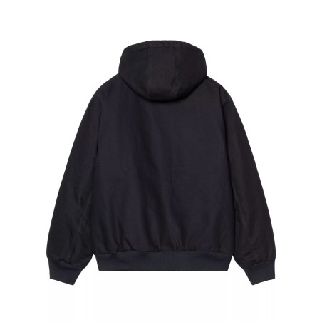 chaqueta carhartt wip con capucha color azul marino
