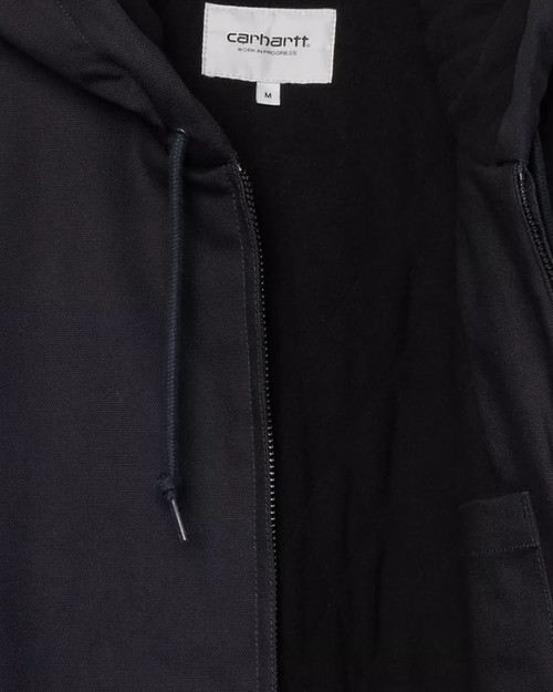 chaqueta carhartt wip con capucha color azul marino